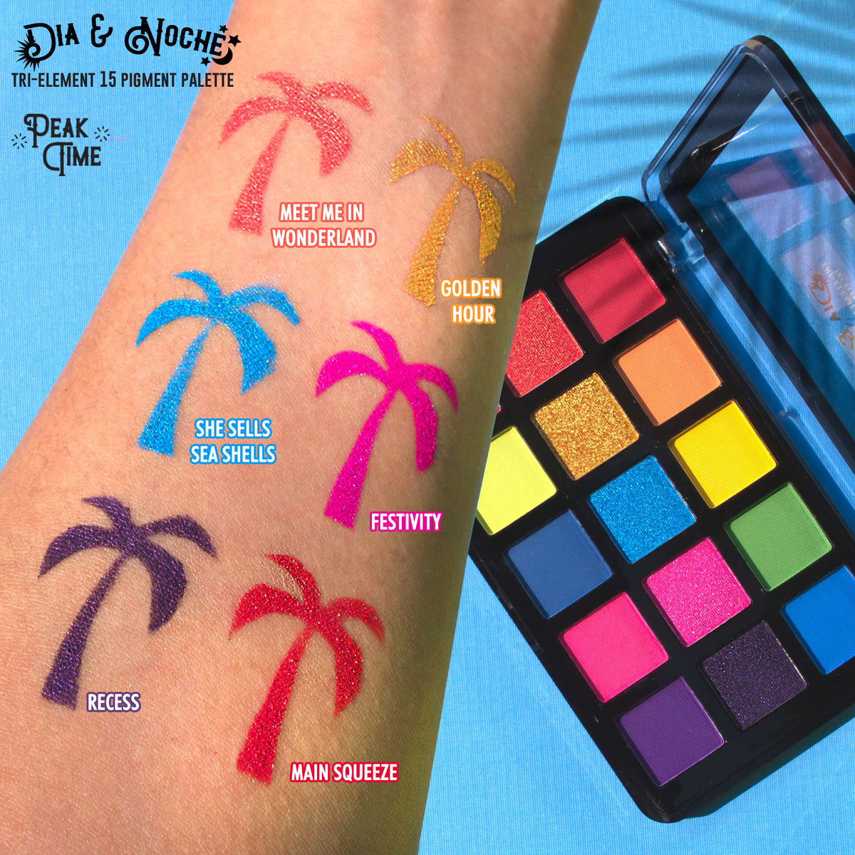 Dia & Noche Tri-Element 15 Pigment Palette