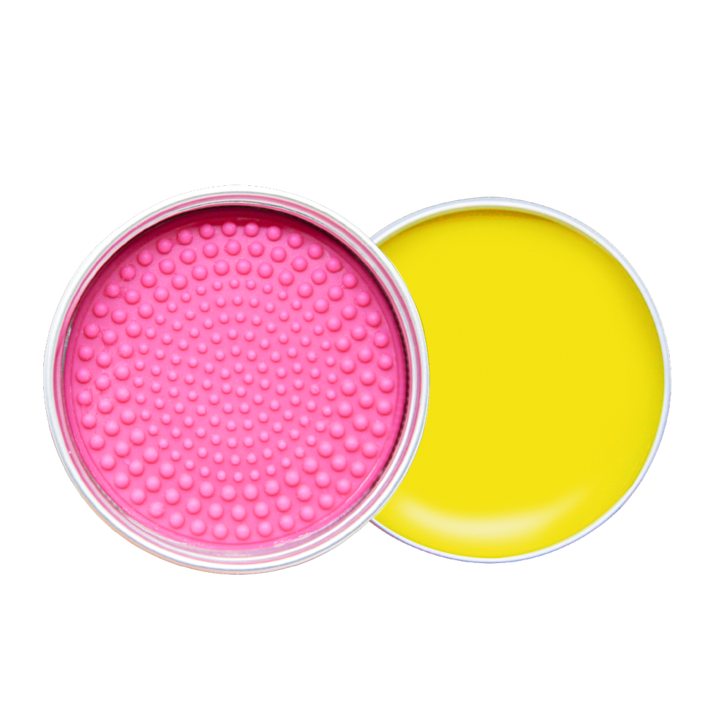 Lemon-Aid Makeup Brush Soap with Silicone Cleaning Pad