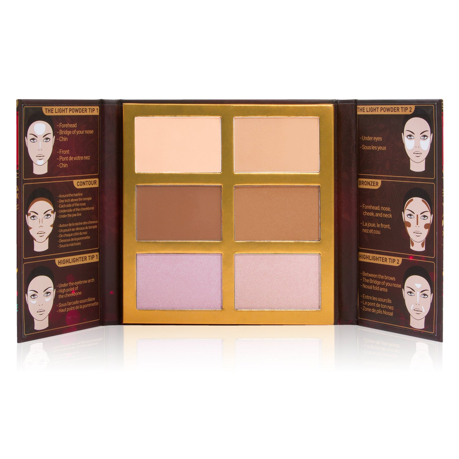 Symphony Face Obsession Highlight, Contour & Bronzer Palette