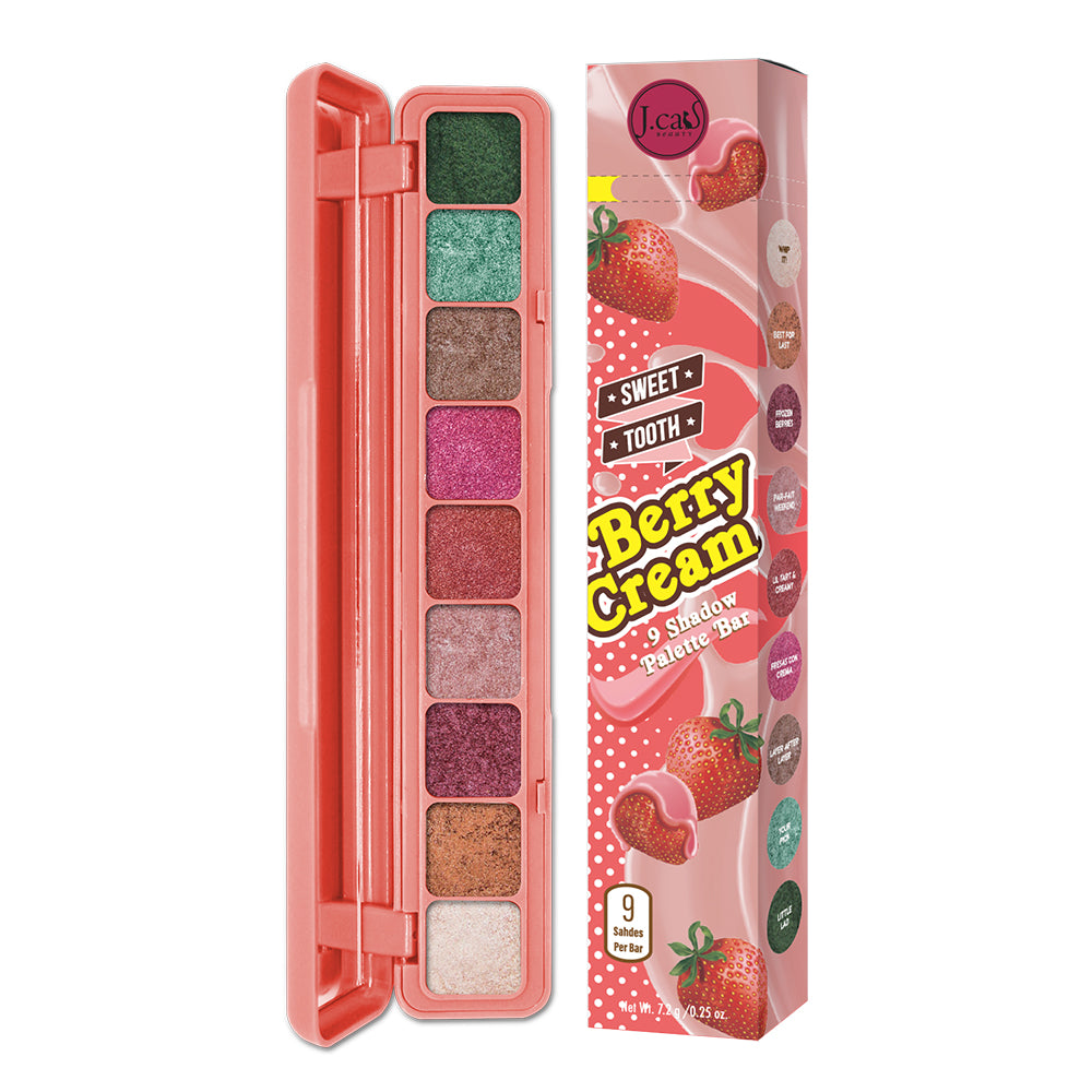 Eyeshadow palette with 9 shimmer shades