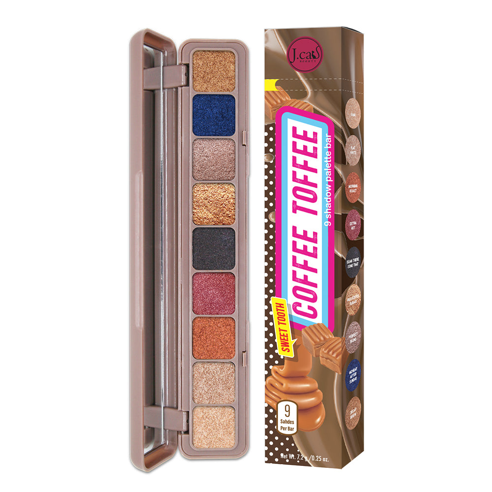 Eyeshadow palette with 9 shimmer shades