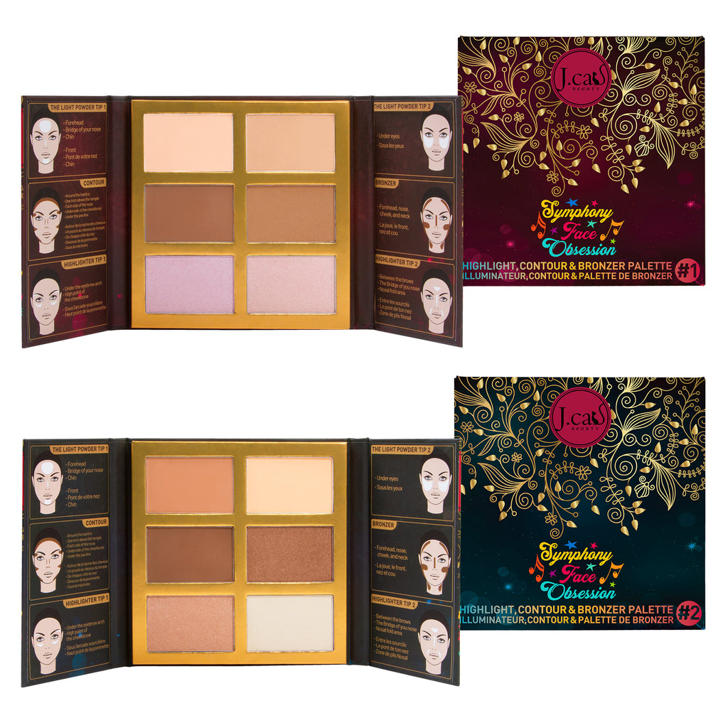 SYMPHONY FACE OBSESSION HIGHLIGHT, CONTOUR&BRONZER PALETTE
