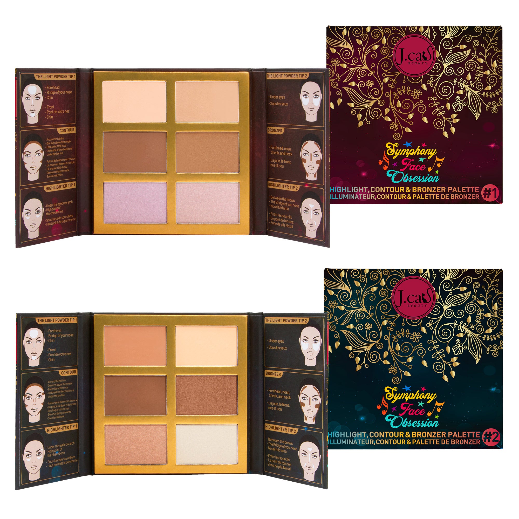 SYMPHONY FACE OBSESSION HIGHLIGHT, CONTOUR&BRONZER PALETTE