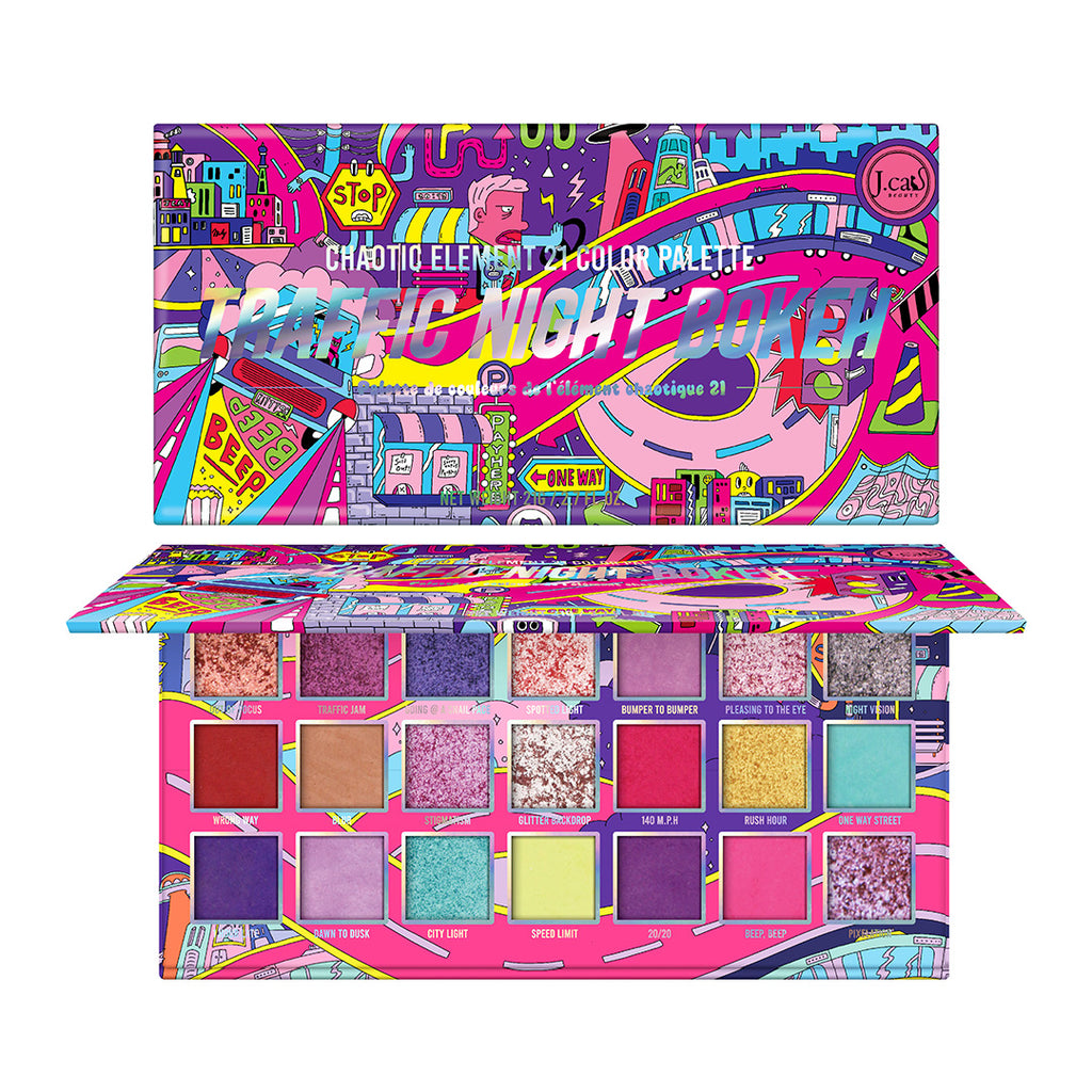 Eyeshadow palette with 21 shades