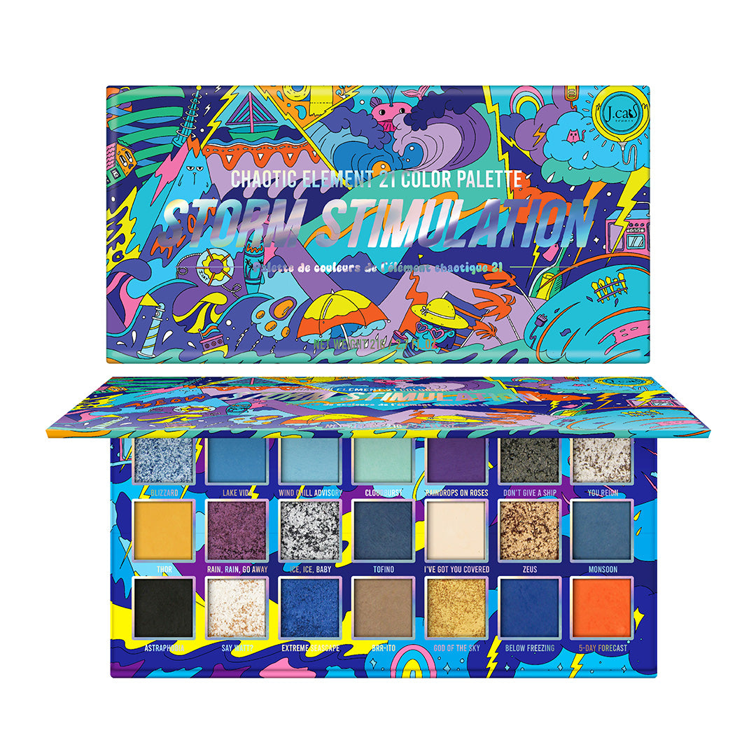 Eyeshadow palette with 21 shades