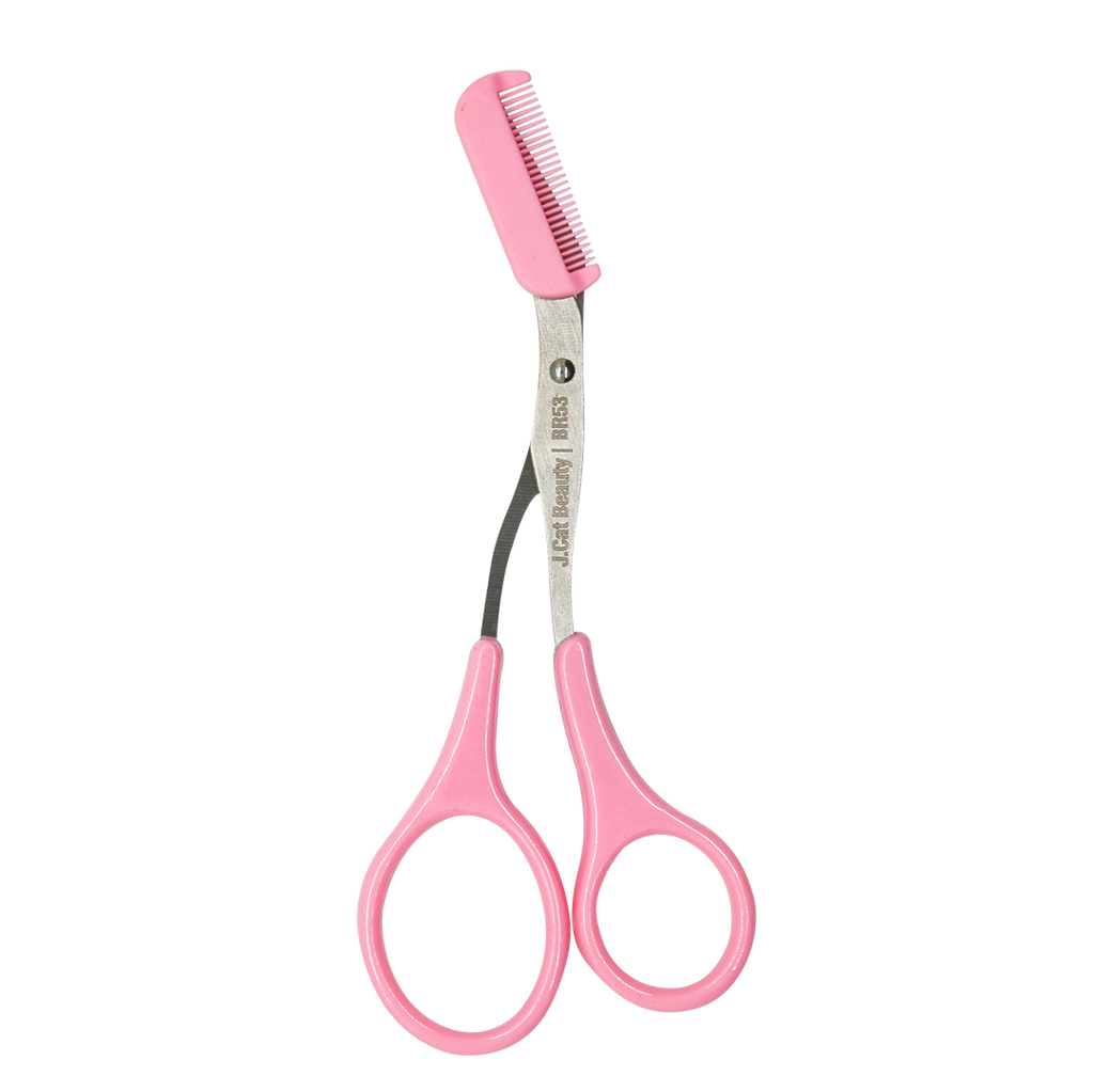 BR53_PRO Tijeras para pulir cejas con peine