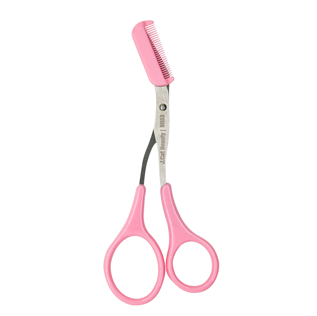 BR53_PRO Tijeras para pulir cejas con peine