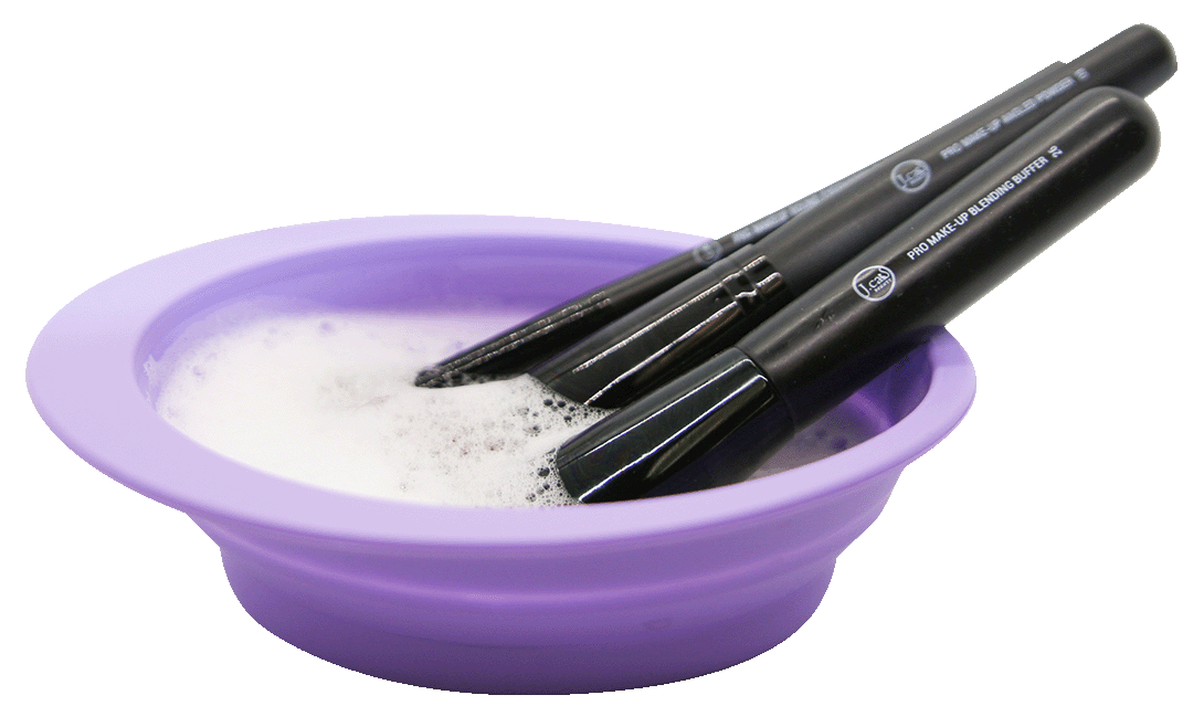 BR54_PRO Limpiador de brochas de maquillaje de silicona Soak & Rinse