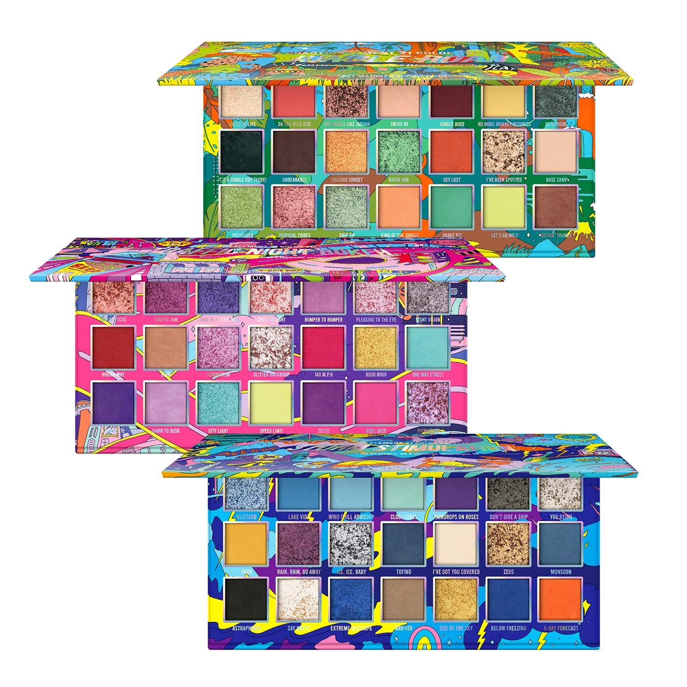 Eyeshadow palette with 21 shades