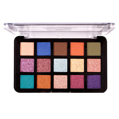 eyeshadow palette with 15 shades