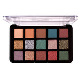 eyeshadow palette with 15 shades
