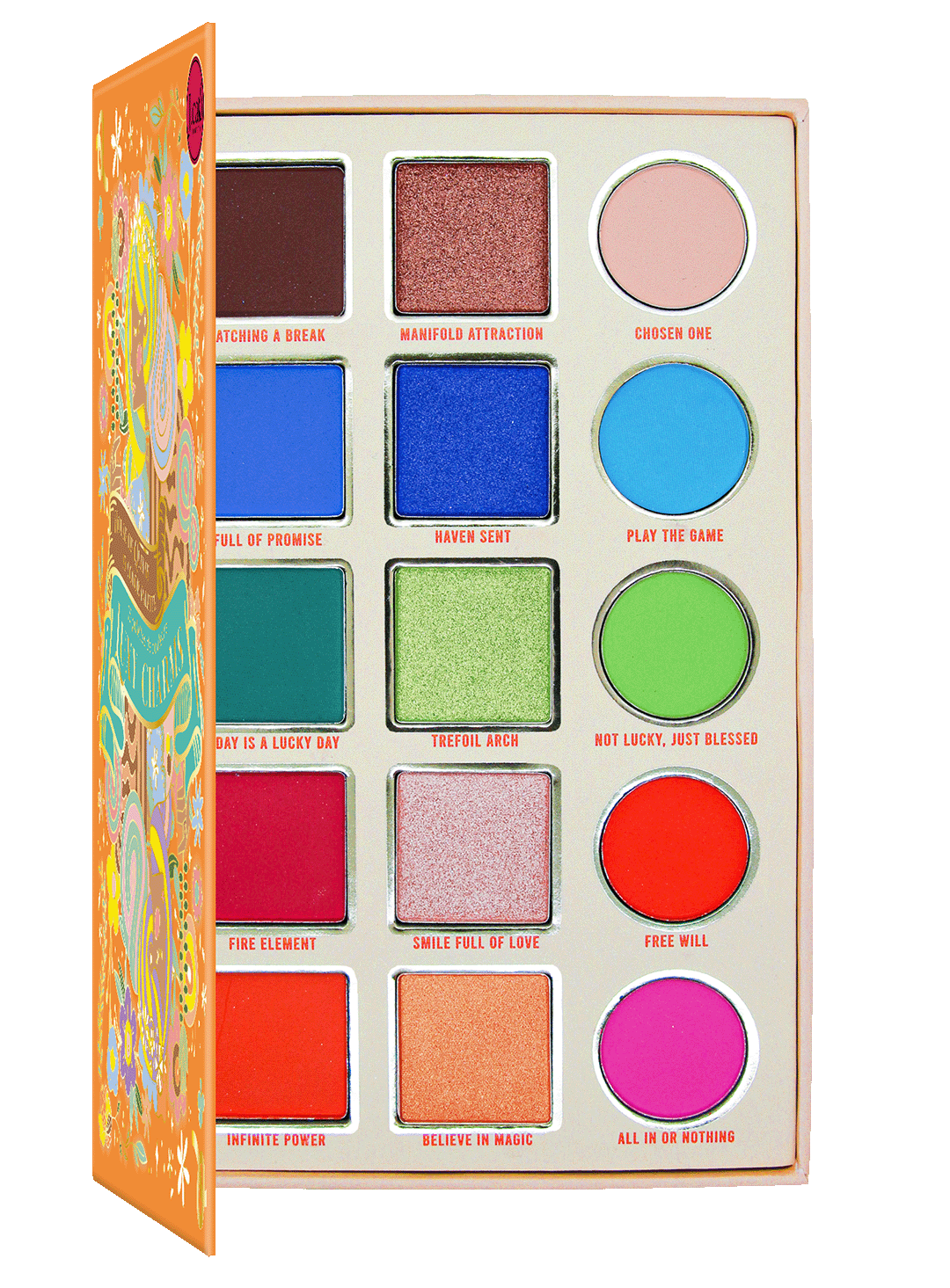  Eyeshadow palette with 15 shades