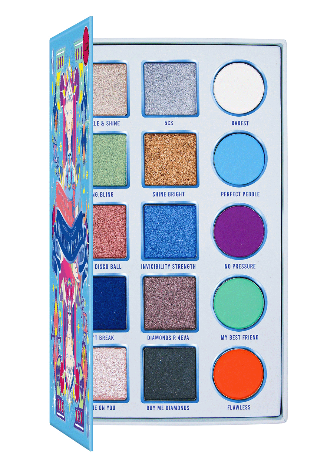  Eyeshadow palette with 15 shades