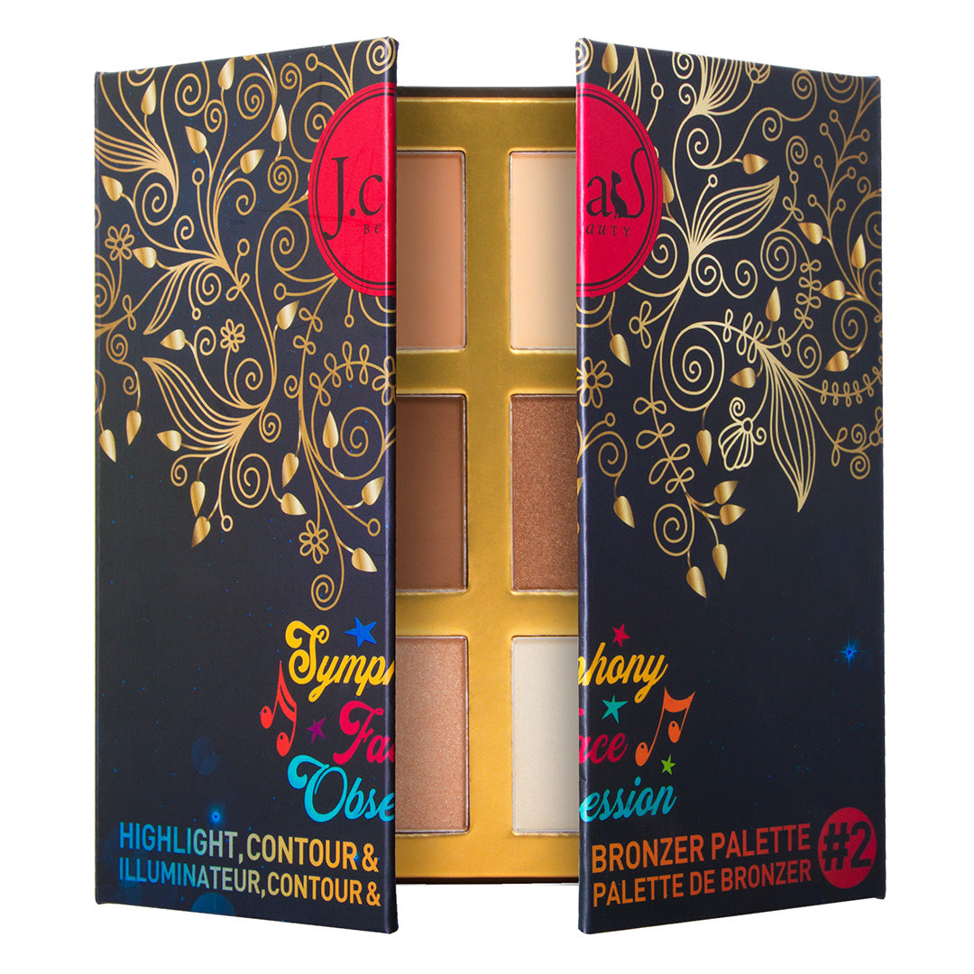 Symphony Face Obsession Highlight, Contour & Bronzer Palette