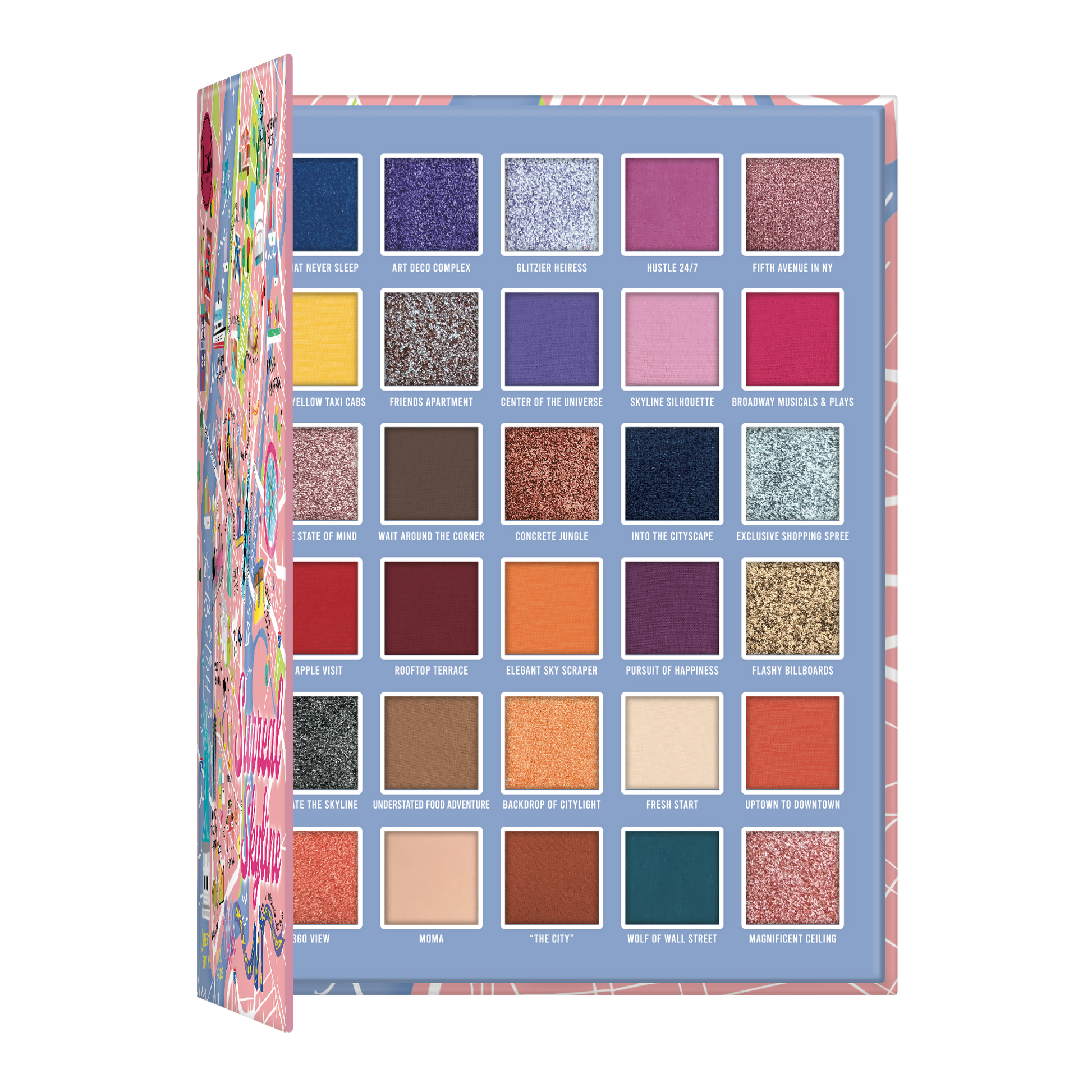  richly pigmented 30 pigment makeup palettes.