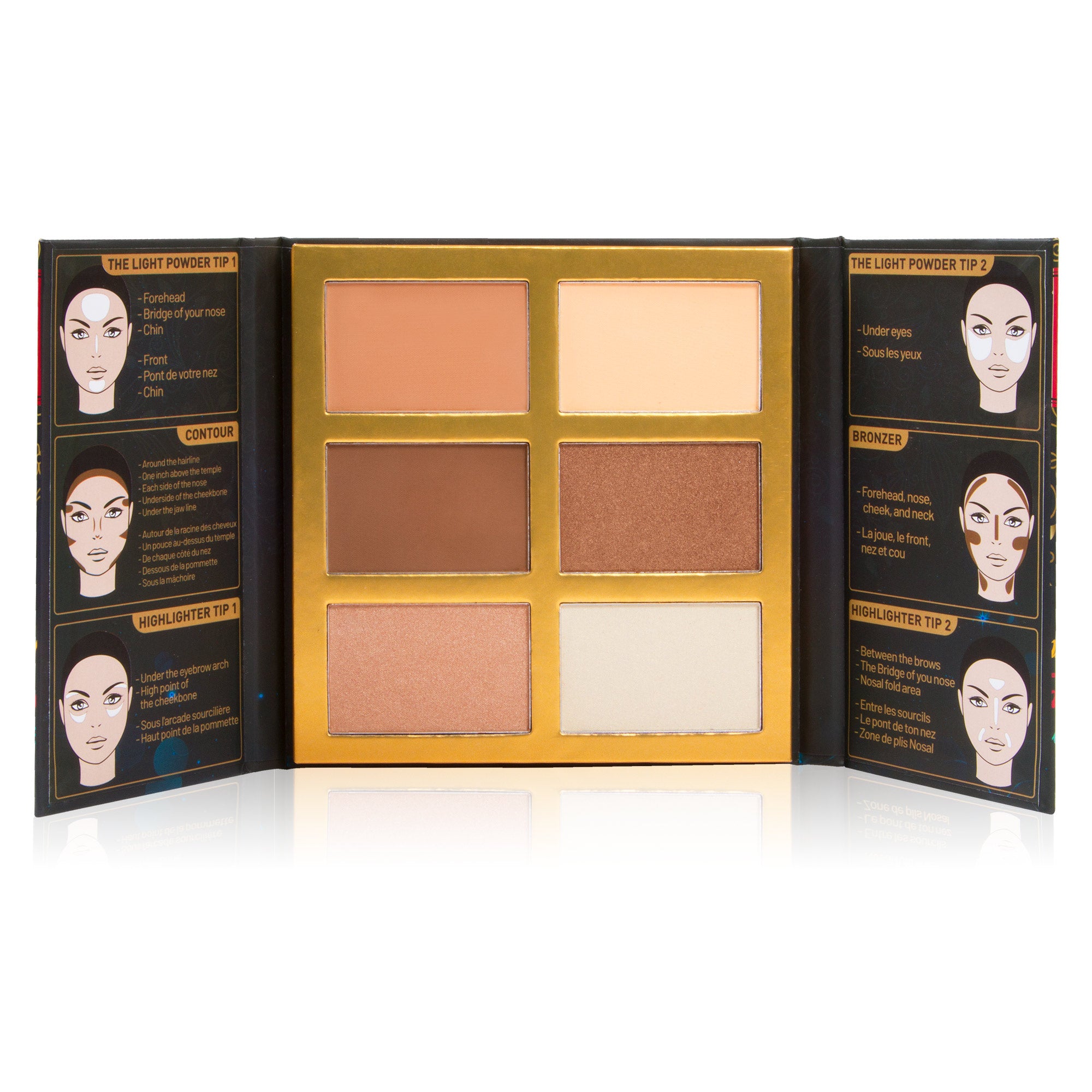 Symphony Face Obsession Highlight, Contour & Bronzer Palette