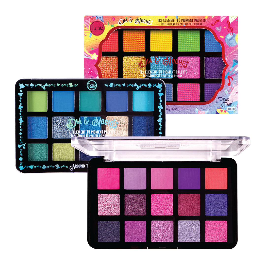 eyeshadow palette with 15 shades